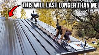 Installing a Metal Roof DIY Standing Seam [upl. by Thisbe]