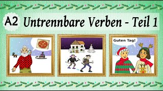 Deutsch lernen 33 Untrennbare Verben 1️⃣ A2 Learning German inseparable verbs [upl. by Toole]