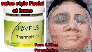 Jovees Thermo Herb Face Fifting Formulation Review amp Demo Selon Facial at home Easily [upl. by Oremor]