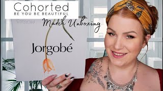 BRAND TAKE OVER BOX UNBOXING COHORTED MARCH BEAUTY BOX  FEATURING JORGOBE [upl. by Aicertal]