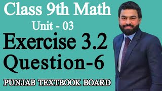 Class 9th Math Unit3  Exercise 32 Question 6 iv  9th Math Exercise 32 Question 6PTB [upl. by Ainegul]