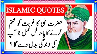 Hazrat Ali Quotes  Motivational Quotes In Urdu  Islamic Quotes [upl. by Meijer]