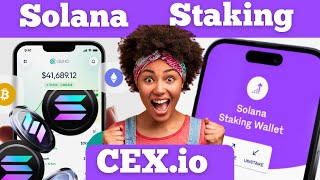 Earn rewards Staking Solana  How to Claim free Solana on Cexio  Solana mining [upl. by Bekah]