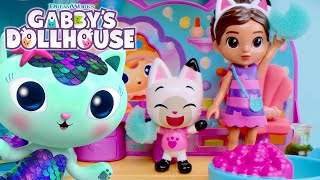 HELP Find a Solution for MerCats Sticky Situation  GABBYS DOLLHOUSE TOY PLAY ADVENTURES [upl. by Leelaj]