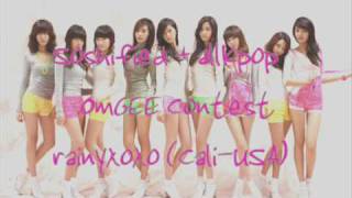 SNSD Gee English version rainyxoxo for OmGEE Soshified  allkpop contest [upl. by Decima]