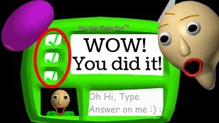 I SOLVED THE 3RD QUESTION IN BALDIS BASICS  Easiest Baldis Basics Mod  Baldis Basics More Maths [upl. by Zenda58]