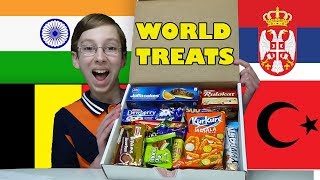 TRYING FOOD FROM AROUND THE WORLD  CollinTV [upl. by Aubrie458]