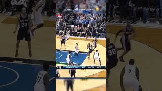 San Antonio Spurs ball movement was beautiful to watch nbastudio shorts [upl. by Alyhc641]