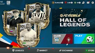 WOW OFFICIAL HALL OF LEGEND EVENT FC MOBILE 24  97101 OVR ICONS FREE REWARDS FC MOBILE [upl. by Assenej]