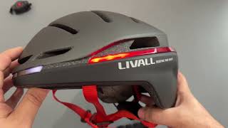 Livall evo21 bike helmet with lights and bluetooth [upl. by Ahseikram]