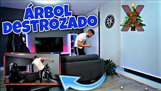 DjMaRiio DESTROZA su ÁRBOL DE NAVIDAD a PATADAS🎄😂 [upl. by Amelus984]