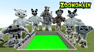 ZOONOMALY MONSTER FAMILY vs Me in a TOXIC HOLE Showdown in Garrys Mod [upl. by Aretina]