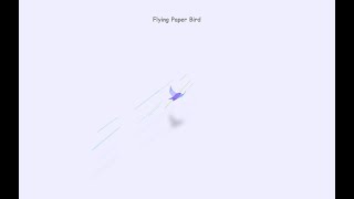 Flying Paper Bird Only CSS HTML [upl. by Nuawtna255]