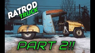 125cc RAT ROD GO KART TRUCK BUILD PT 2 [upl. by Nimsay]