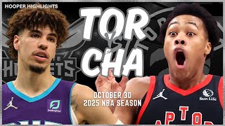 Toronto Raptors vs Charlotte Hornets Full Game Highlights  Oct 30  2025 NBA Season [upl. by Cally]