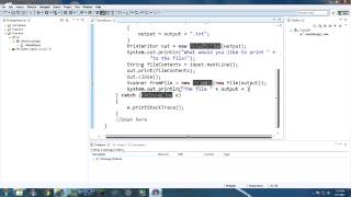 Java Tutorial 6 Hello IO [upl. by Jemmy]