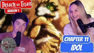 DARK MERMAID EBOY TITAN RETURNS  Attack on Titan Reaction  Chapter 11 quotIdol Struggle for Trostquot [upl. by Ecirb]