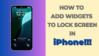 How to Add Widgets to Lock Screen on iPhone in iOS 18 [upl. by Leiuqese884]