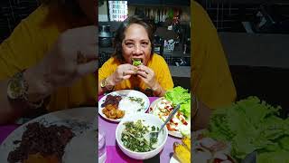 MUKBANG SIGARILYAS DINUGUAN MECHADO LETTUCE mukbangfood foodlovers foodblogger [upl. by Elin808]