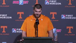 Vols OL Cooper Mays recaps win over Florida previews Alabama  Tennessee Football [upl. by Kemp230]