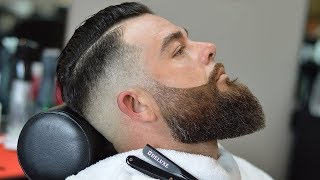 Corte de pelo y barba 2018  Modern Haircut and Beard [upl. by Reyem507]