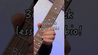 Tab amp lesson in bioMajor blues opening lick blueslicks guitarlessons bluesguitar [upl. by Killam890]