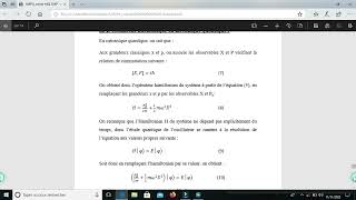 Mécanique quantique SMP S5 chapitre 6  loscillateur Harmonique partie 1 [upl. by Enitsuga603]