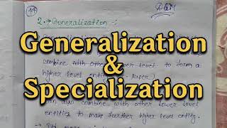 What Are Generalization And Specialization  DBMS Easy Explanation With Notes amp PDF dowithme dwm [upl. by Tehr]