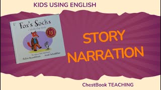 KIDS SPEAK ENGLISH Creative Storytelling for Kids  the picture book Foxs Socks [upl. by Lanos]