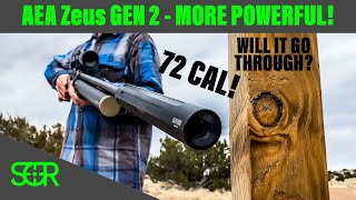 MOST POWERFUL PRODUCTION AIRGUN  OVER 1200 FT LBS AEA ZEUS 72 CALIBER [upl. by Strain378]