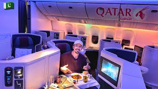 WORLDS BEST BUSINESS CLASS Review  Qatar Airways [upl. by Neerhtak]