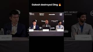 In post match conference of game 5 Gukesh said about ding that he enjoyed his game of 2019 as a kid [upl. by Sulokcin537]