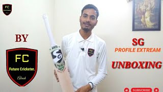 UNBOXING SG  PROFILE XTREME BAT 🏏 English willow  Future Cricketer SportsLaunchpad [upl. by Ellissa613]