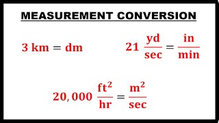 MEASUREMENT CONVERSION  PHYSICS 1 [upl. by Alejo744]