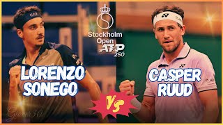 🔴Lorenzo Sonego vs Casper Ruud  ATP Stoccolma 🎾 live stockholmopen [upl. by Richard]