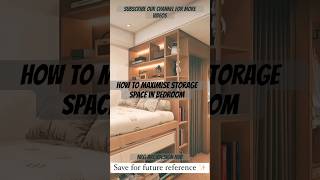 Bedroom Interior Design For Maximising Storage Space In Bedroom homedeisgn bedroom shorts viral [upl. by Job]