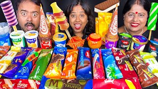 30 ICE CREAM Eating Challenge Amul Magnum Brownie Arun Cornetto Epic Bell Cream Vadilal [upl. by Eel359]