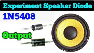 Amplifier Speaker output Diode Experiment  Diode Speaker circuit  Electronics Verma [upl. by Ehtyde]