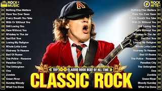 Top 500 Classic Rock 70s 80s 90s Songs Playlist ⚡ Aerosmith Nirvana Guns N Roses AC DC Queen [upl. by Llerahc]