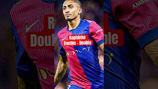 Raphinha Premier Joueur en DoubleDouble en Europe  🔥 football barcelona barça [upl. by Aemat894]