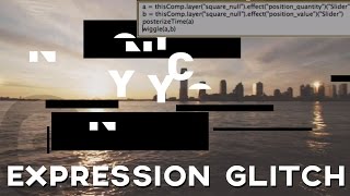 After Effects Expressions Tutorial Automated Glitch Reveal [upl. by Lladnik793]