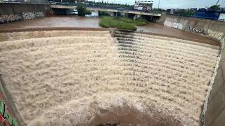 This is the quotdry riverquot in Castelló Valencia in Spain A red rain warning has been issued [upl. by Christiansen480]