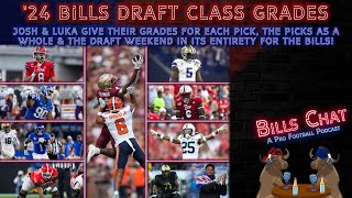 24 Bills Draft Class Grades  Bills Chat Podcast [upl. by Aloibaf]