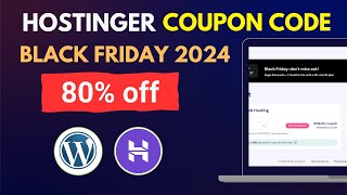 Hostinger Coupon Code  Hostinger Discount code  Hostinger Black Friday Sale 2024 [upl. by Itisahc]