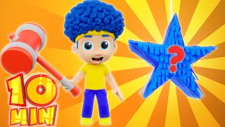 Colorful Pinatas with Surprise Toys  MORE D Billions Kids Songs [upl. by Alekahs]