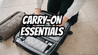 The Essential CarryOn Bag  How To Pack Light amp Efficient [upl. by Esorbma]