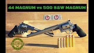 44 Magnum vs 500 SampW Magnum Ballistics Gel [upl. by Stav]