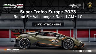 Lamborghini Super Trofeo Europe 2023 – Vallelunga Race 1 AM LC [upl. by Akehsyt]