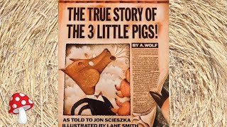 🐽The TRUE Story of the 3 Little Pigs Fractured Fairy Tales Read Aloud for kids three pigs [upl. by Ailemaj]