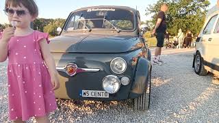 Fiat Abarth 695 and Fiat Nuova 500 Classic retro car [upl. by Narib51]